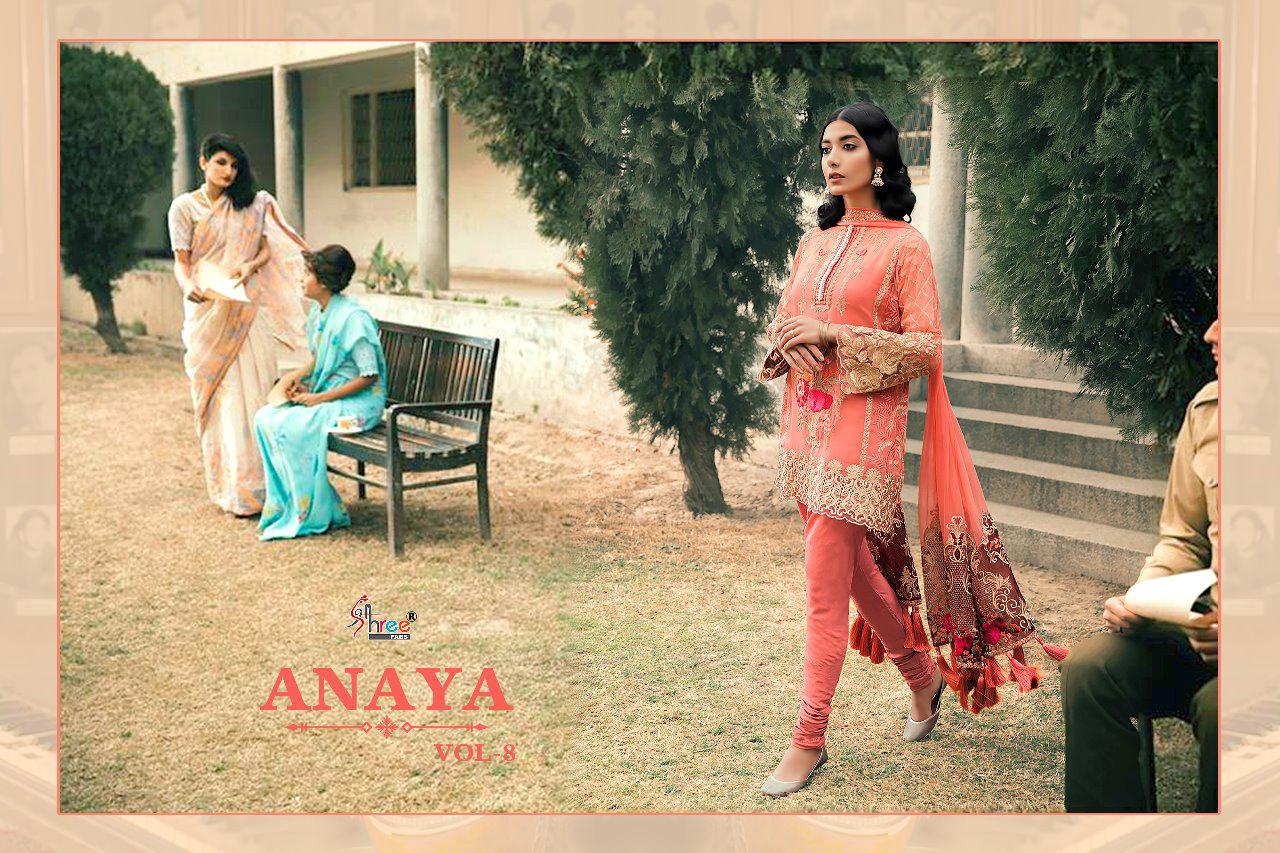 Anaya Vol 8 Shree Fabs Designer Salwar Suit Catalogue