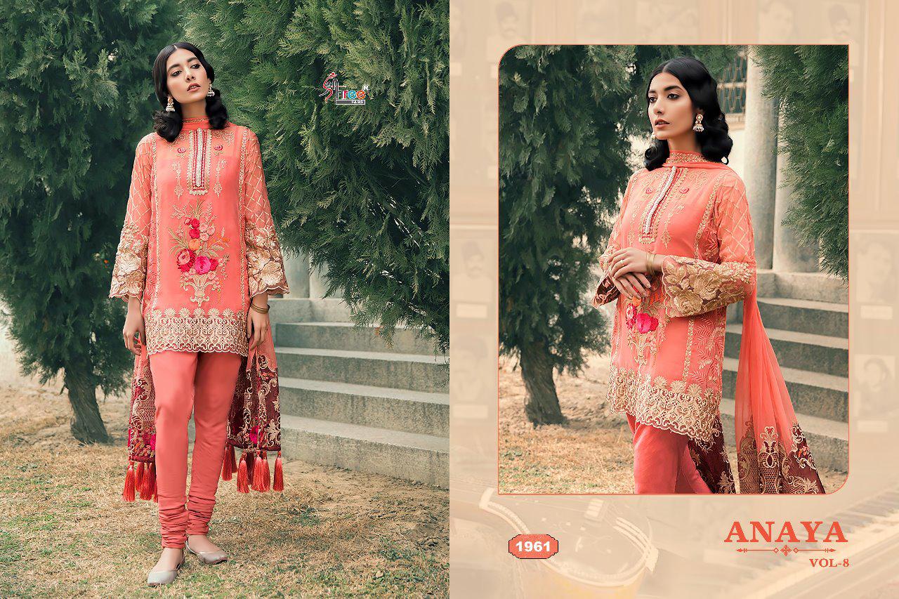 Anaya Vol 8 Shree Fabs Designer Salwar Suit Catalogue
