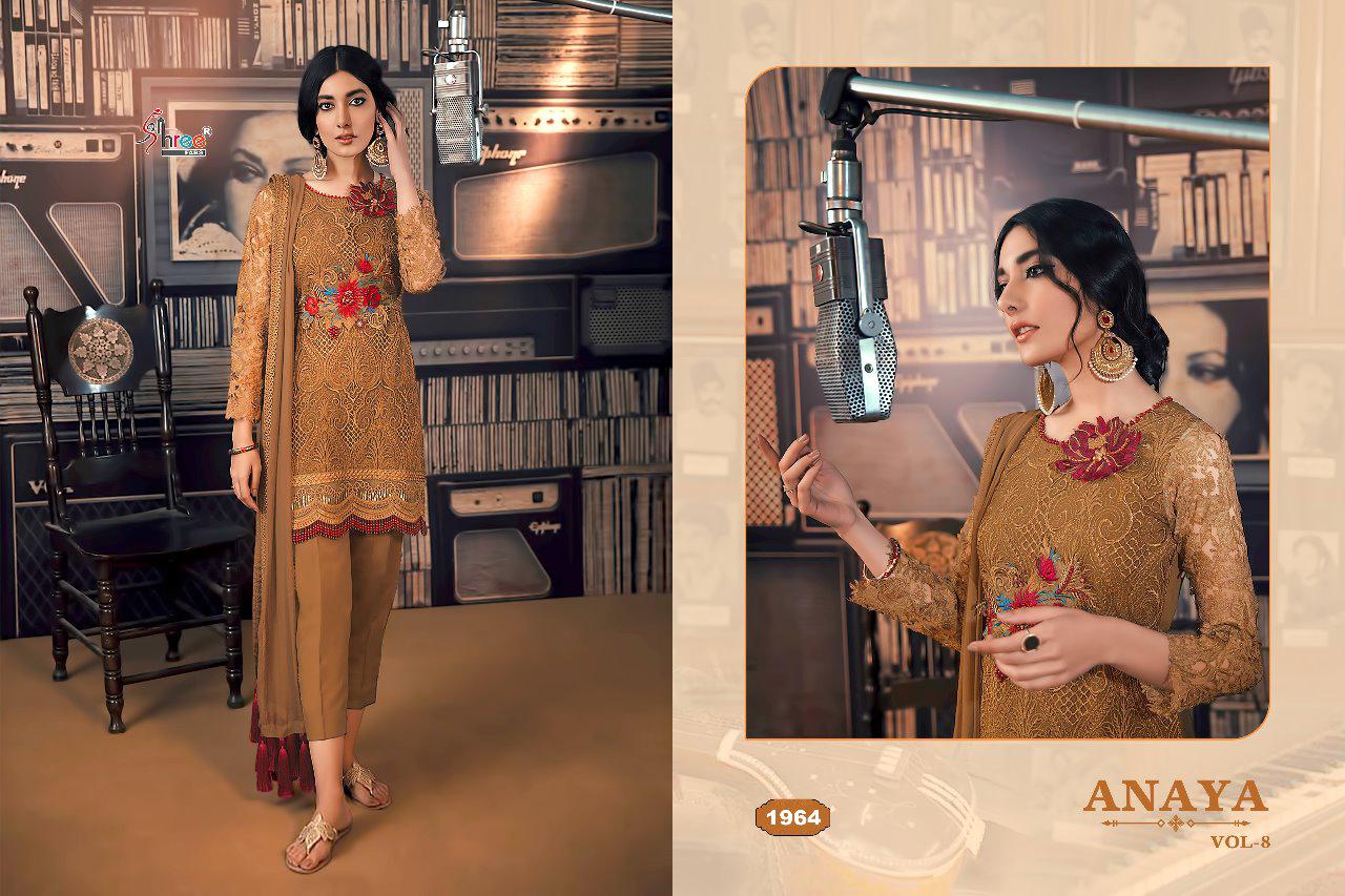 Anaya Vol 8 Shree Fabs Designer Salwar Suit Catalogue