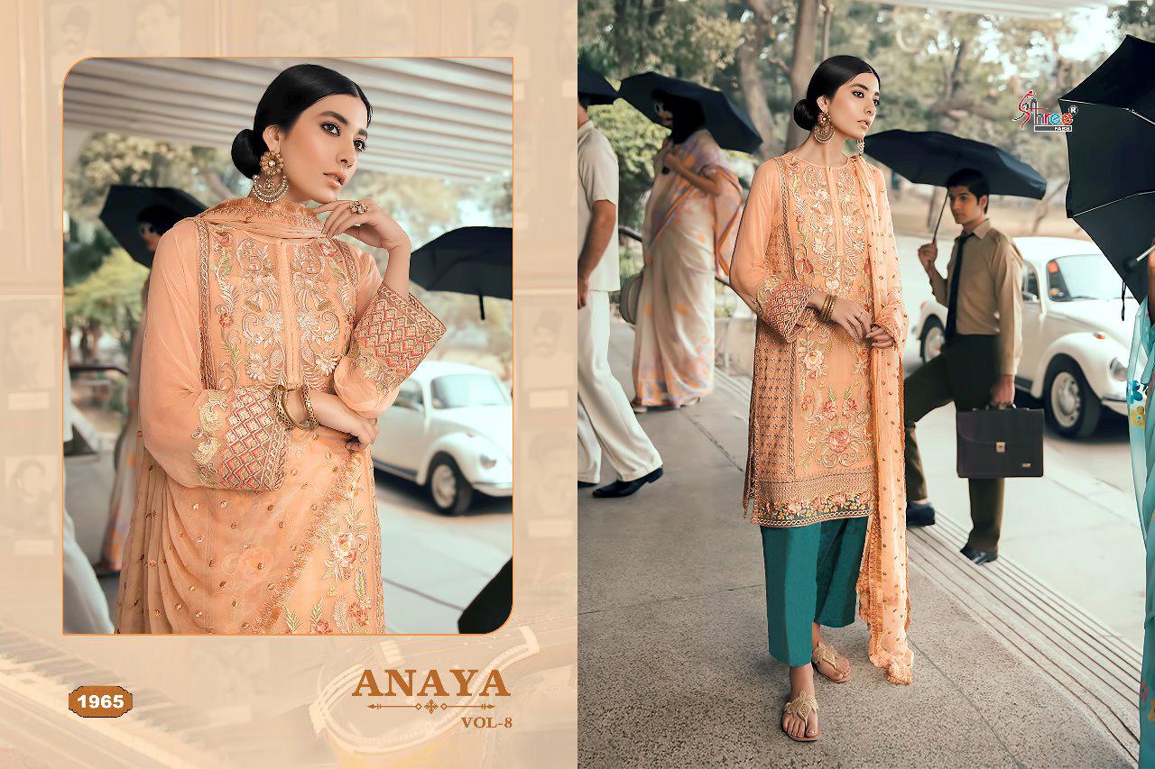 Anaya Vol 8 Shree Fabs Designer Salwar Suit Catalogue