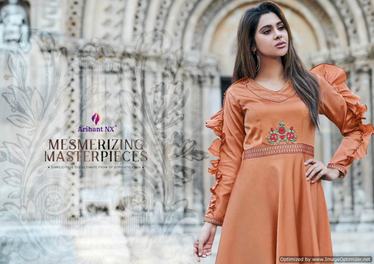 Floret Vol 7 By Arihant Fashion Long Party Wear Gown Catalogue