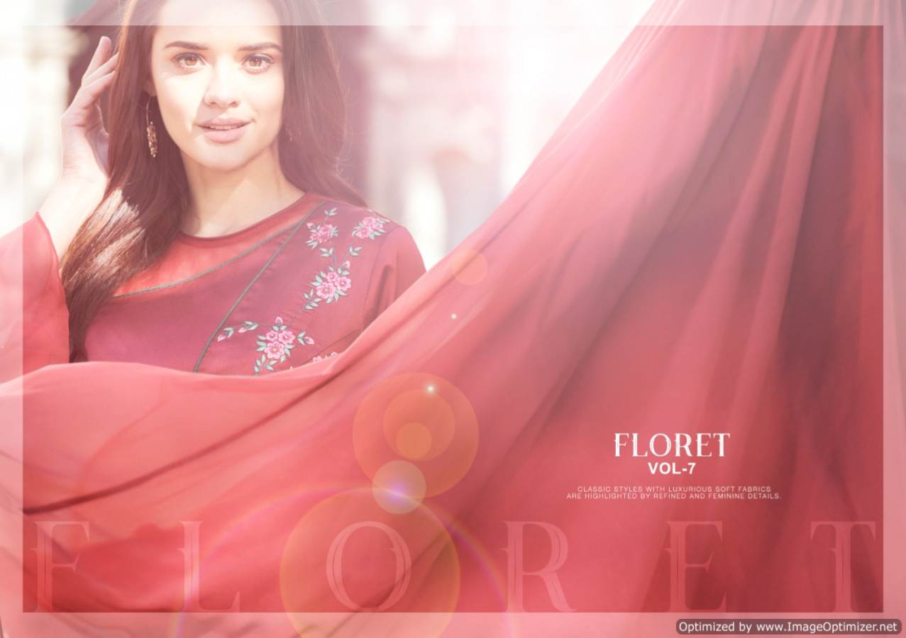 Floret Vol 7 By Arihant Fashion Long Party Wear Gown Catalogue