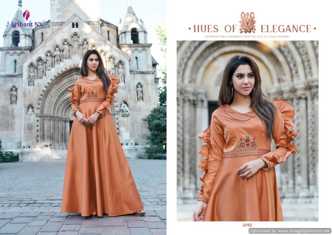 Floret Vol 7 By Arihant Fashion Long Party Wear Gown Catalogue