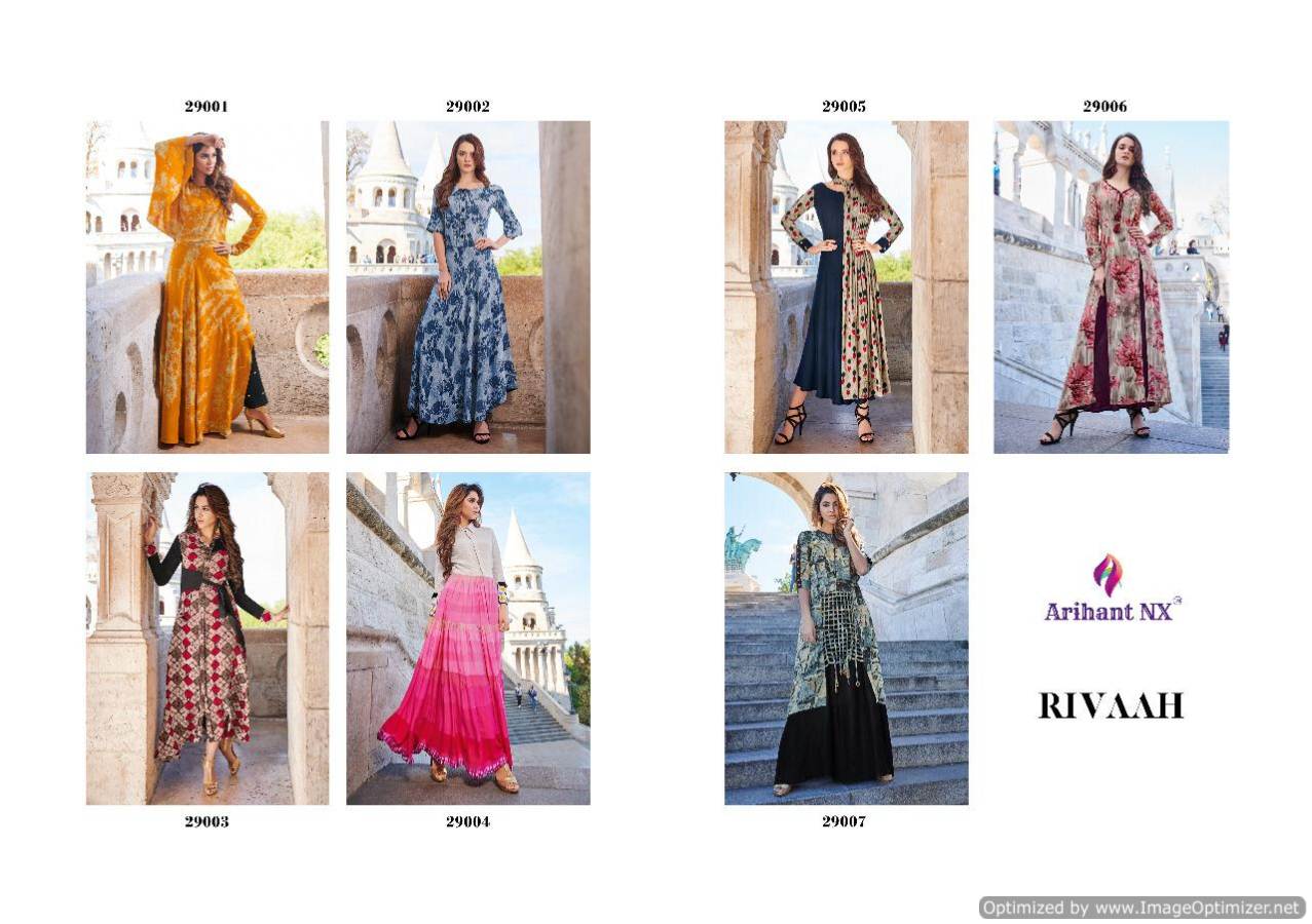 Rivaah  Arihant Nx  Party Wear Long Kurti Catalogue