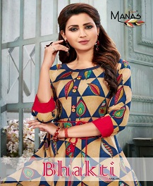 Bhakti Vol 6 By Manas Anarkali Kurtis Catalogue