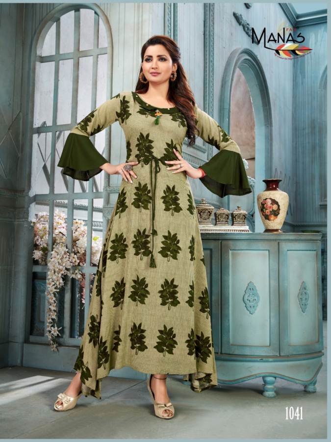 Bhakti Vol 6 By Manas Anarkali Kurtis Catalogue