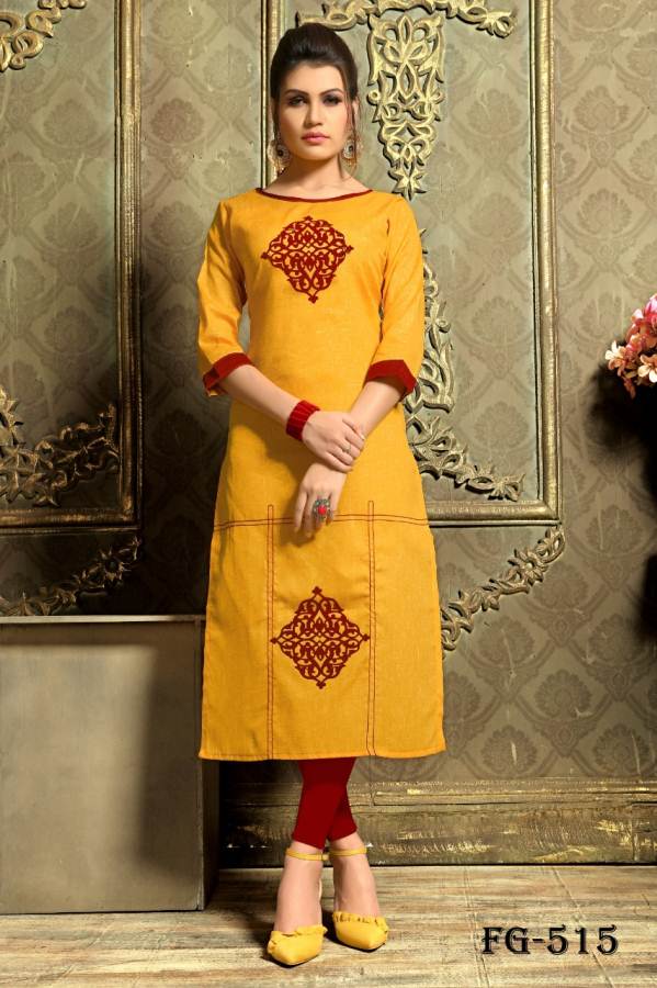 Bright Vol 2 Khadi Cotton Designer Causal Wear Kurtis