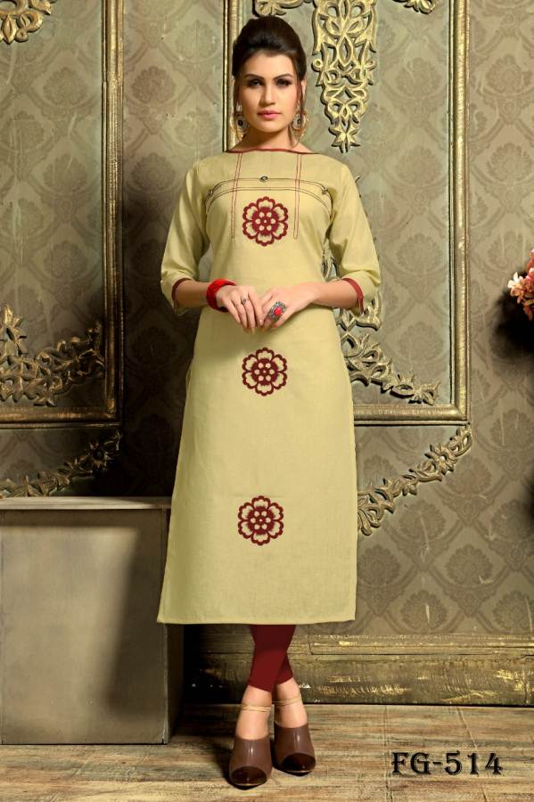 Bright Vol 2 Khadi Cotton Designer Causal Wear Kurtis