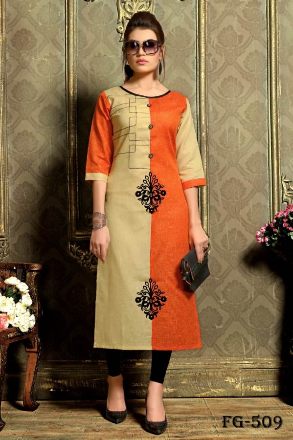 Bright Vol 2 Khadi Cotton Designer Causal Wear Kurtis