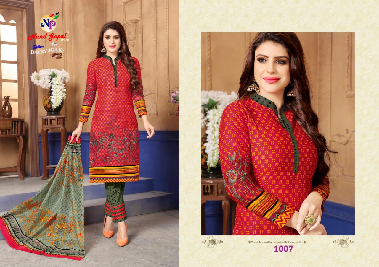 Nand Gopal By Cadbury Dairy Milk Designer Dress Materials Catalogue