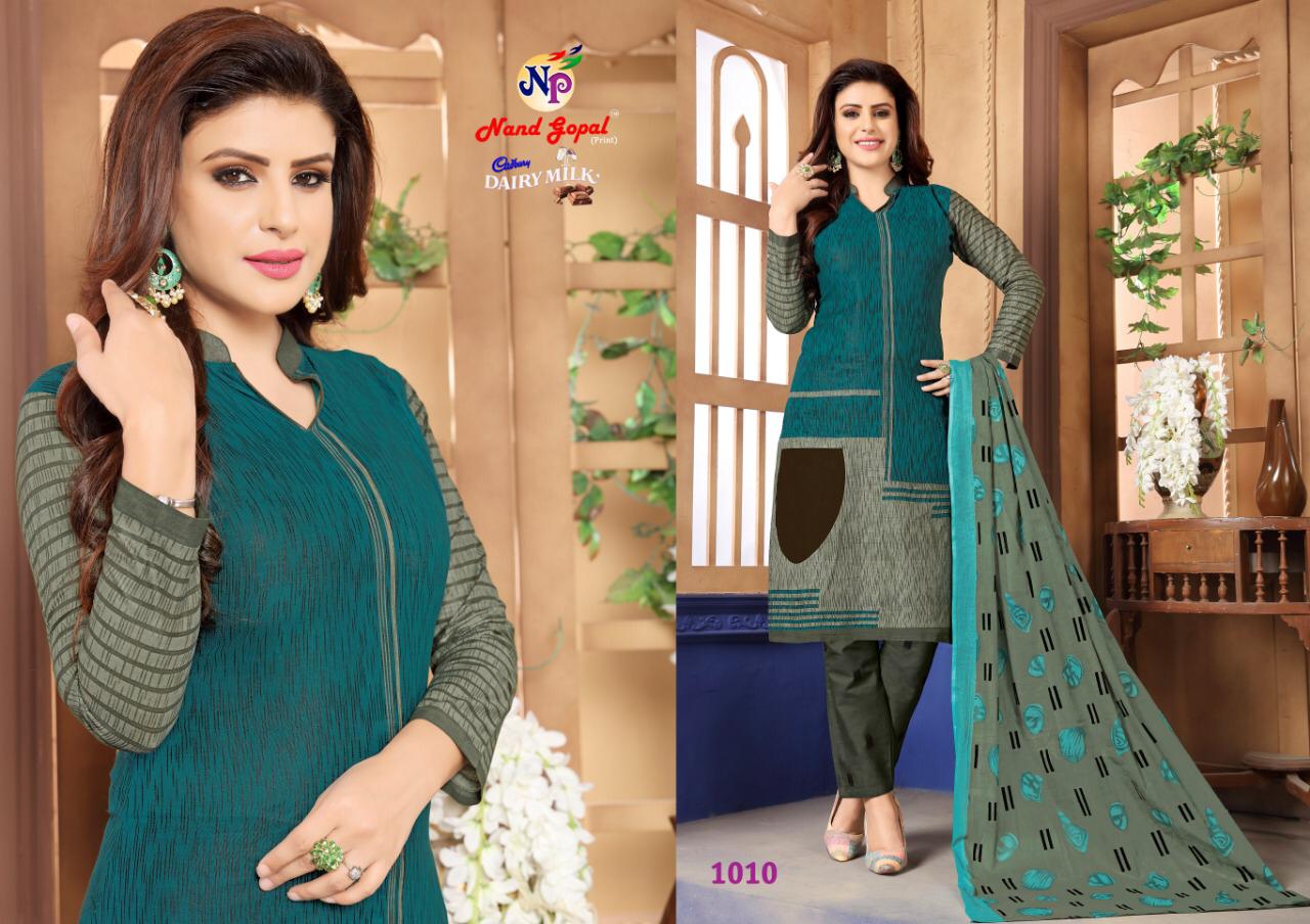 Nand Gopal By Cadbury Dairy Milk Designer Dress Materials Catalogue