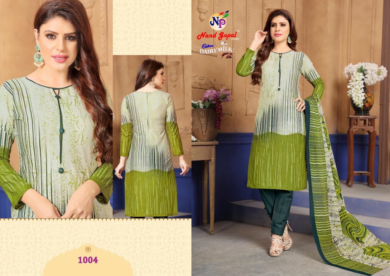 Nand Gopal By Cadbury Dairy Milk Designer Dress Materials Catalogue