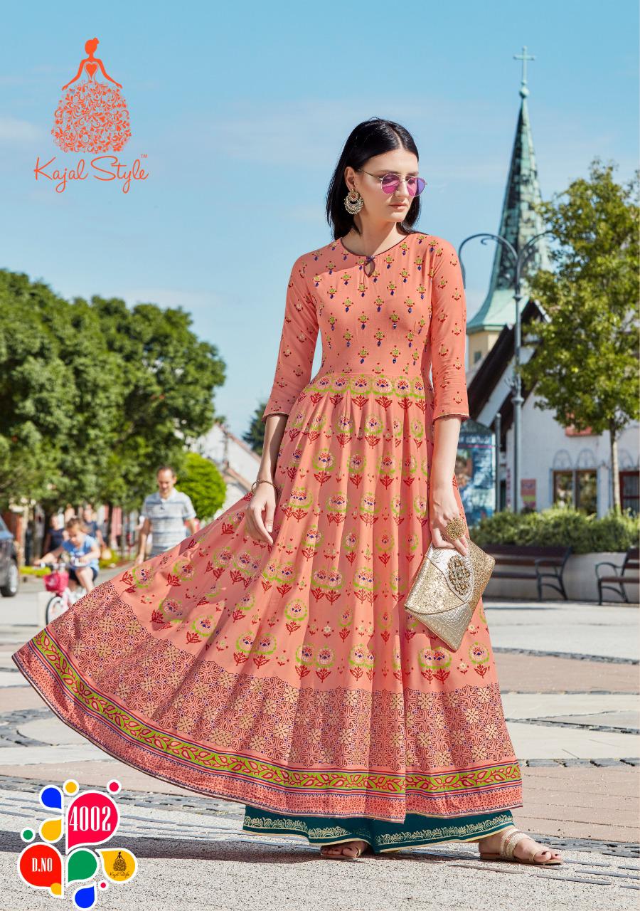 Fashion Colorbar Vol 4 By Kajal Style Long Gown Catalogue