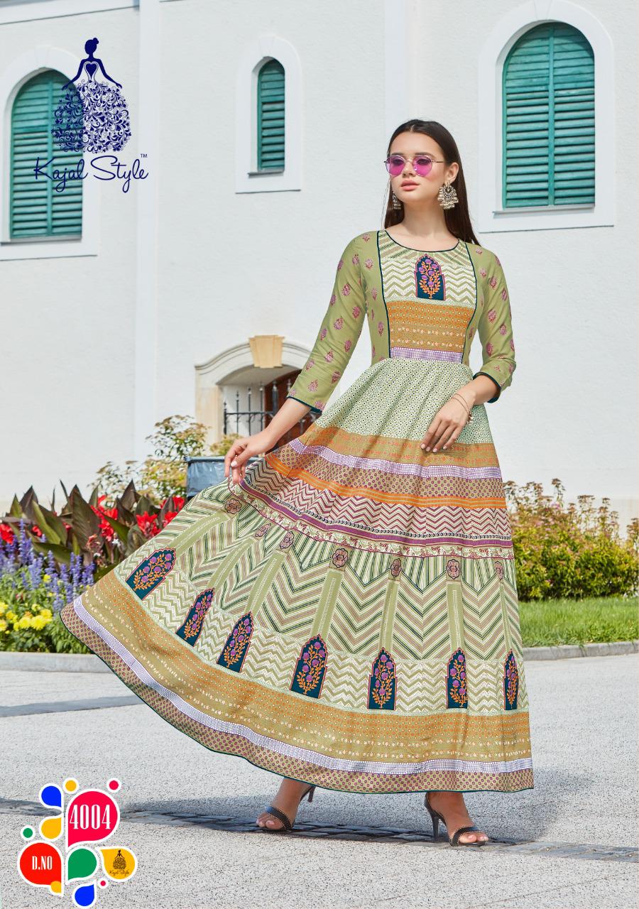Fashion Colorbar Vol 4 By Kajal Style Long Gown Catalogue