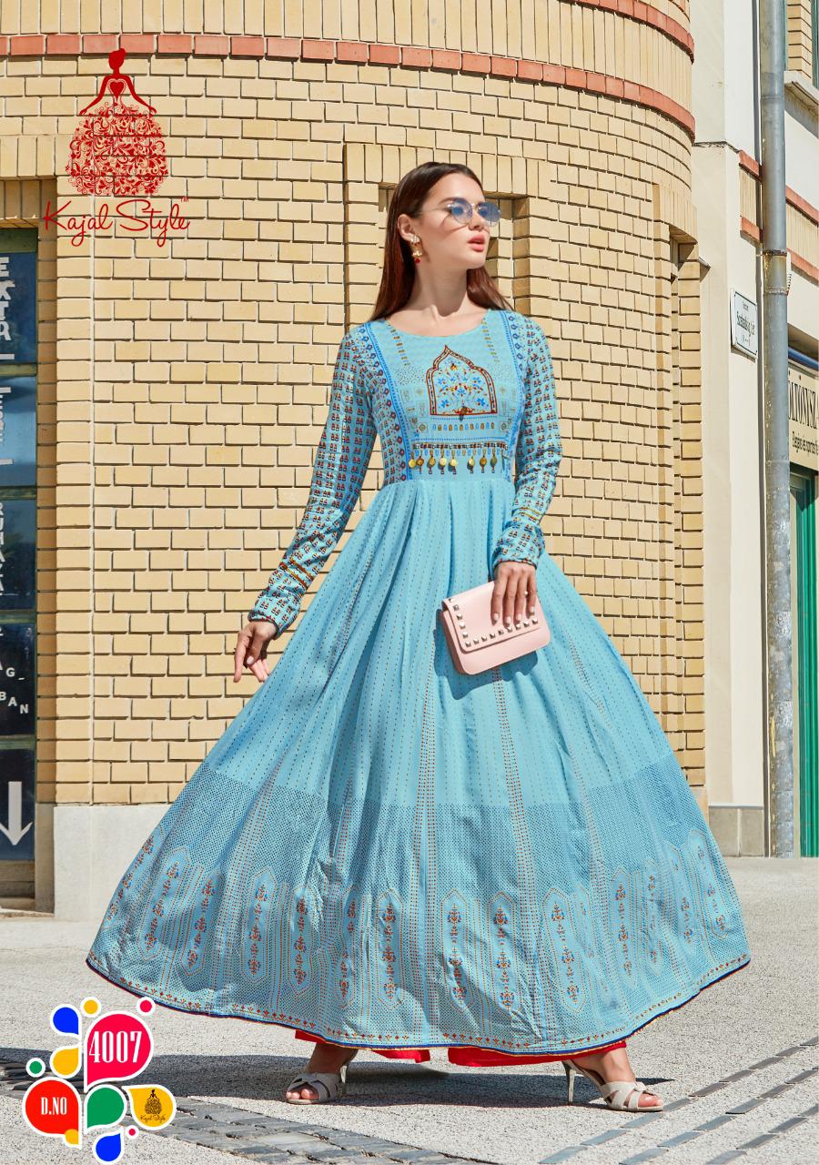 Fashion Colorbar Vol 4 By Kajal Style Long Gown Catalogue