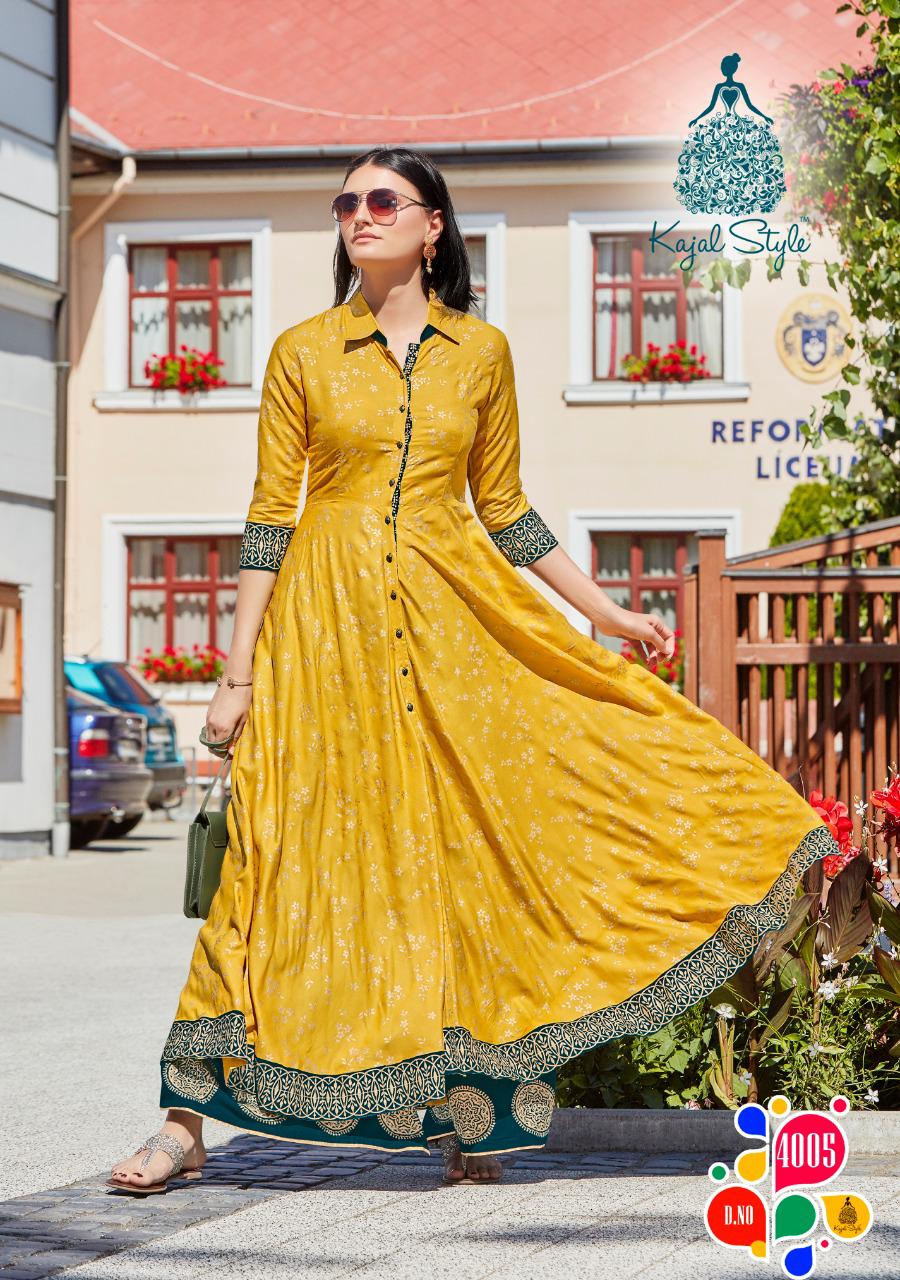 Fashion Colorbar Vol 4 By Kajal Style Long Gown Catalogue