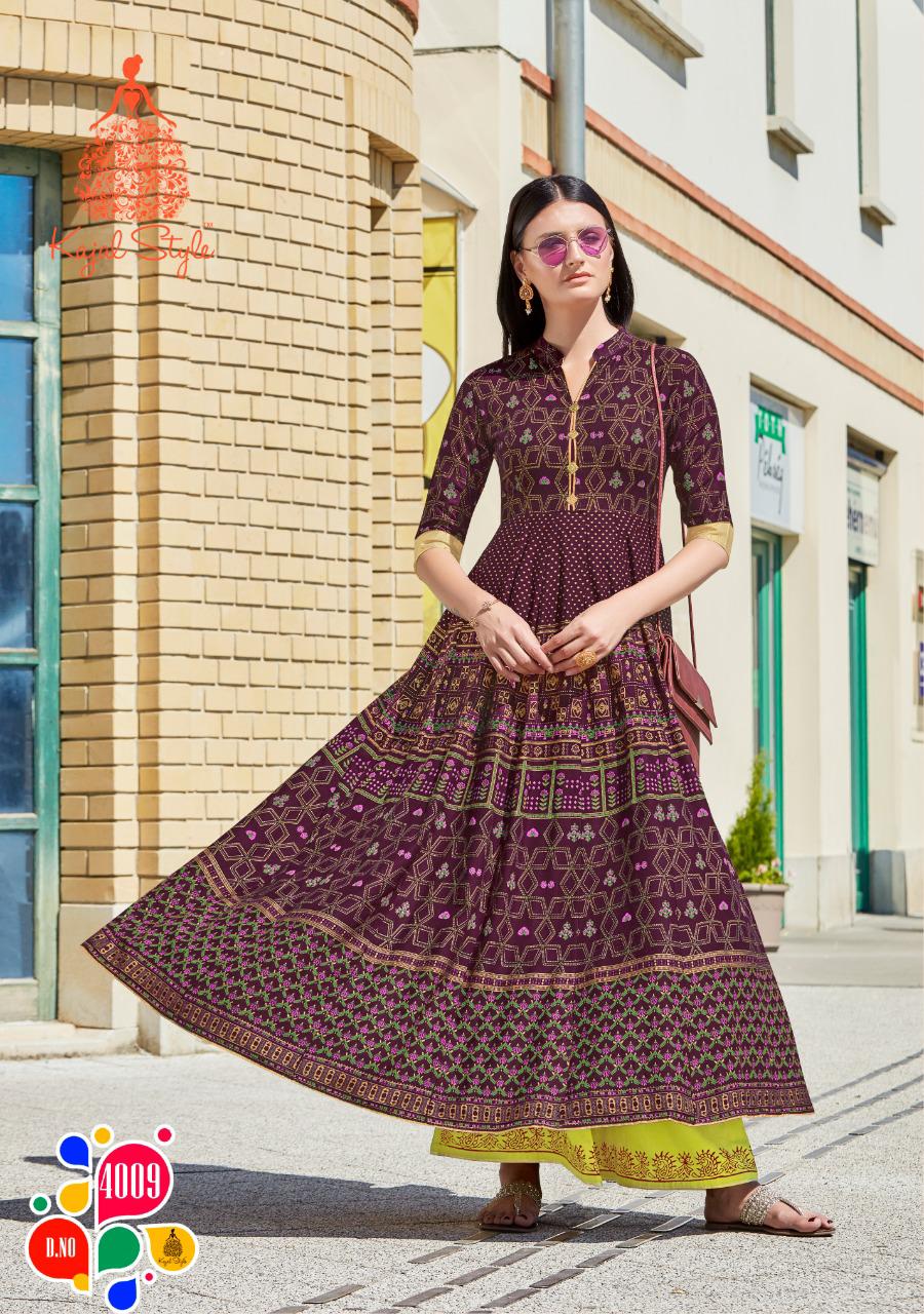 Fashion Colorbar Vol 4 By Kajal Style Long Gown Catalogue