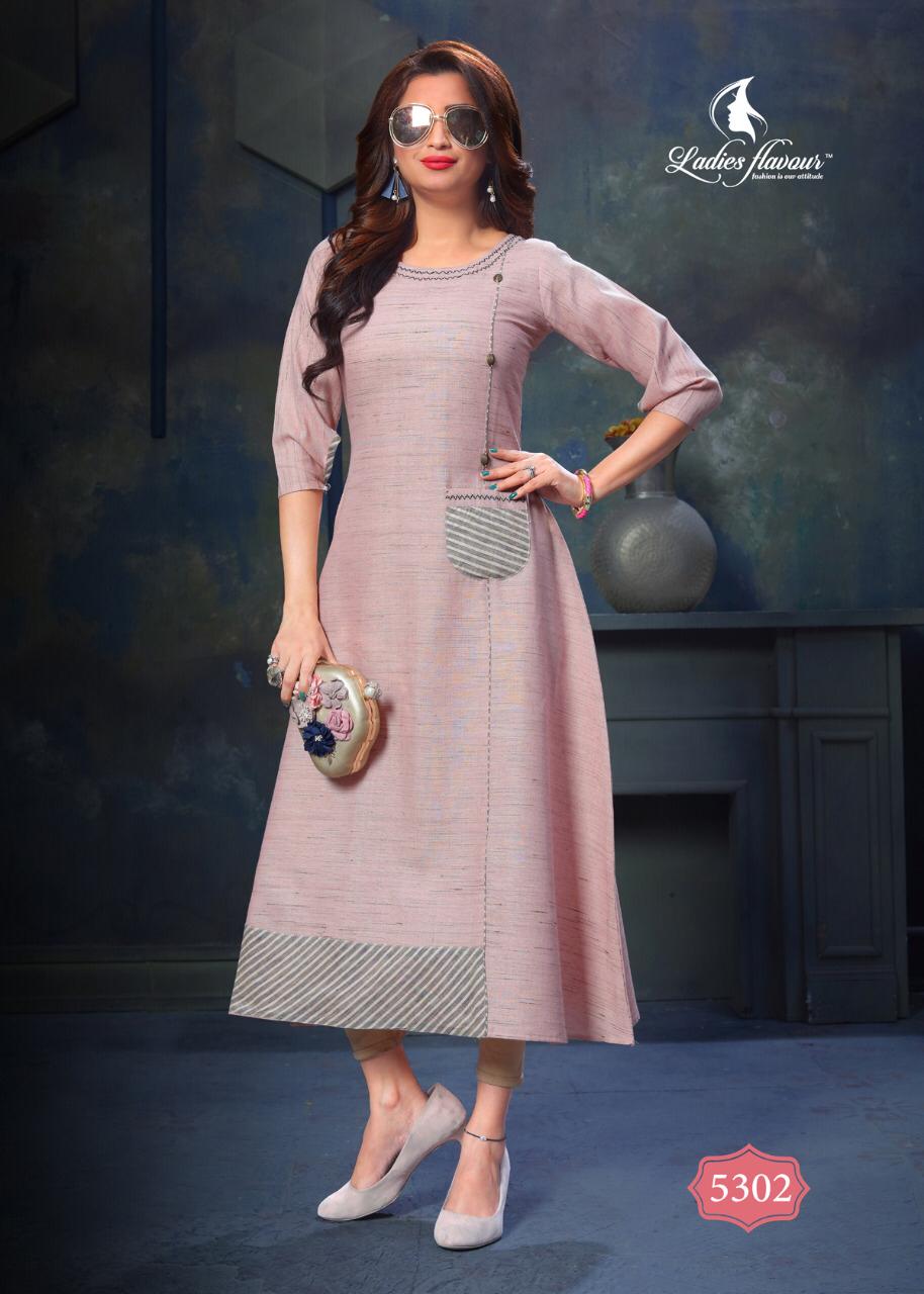 Creamery By Ladies Flavour Long Anarkali Kurtis Catalogue