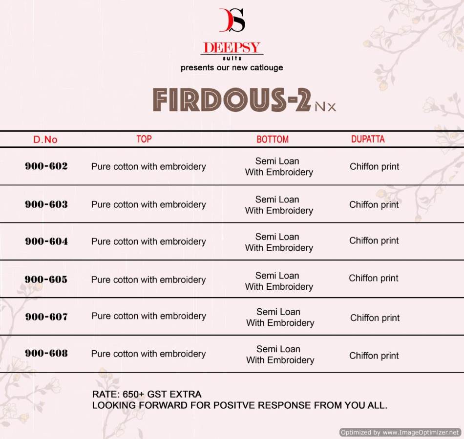 Firdous 2 Nx Deepsy Pakistani Salwar Suits Catalogue