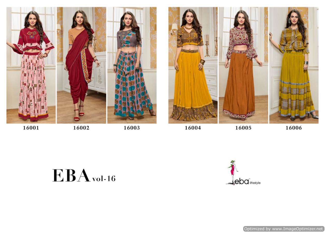 Eba Life Style By Eba Vol 16 Party Wear Kurti Catalogue