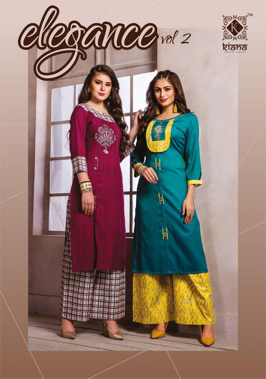 Elegance Vol 2 By Kaina Fashion Designer Kurti Collection