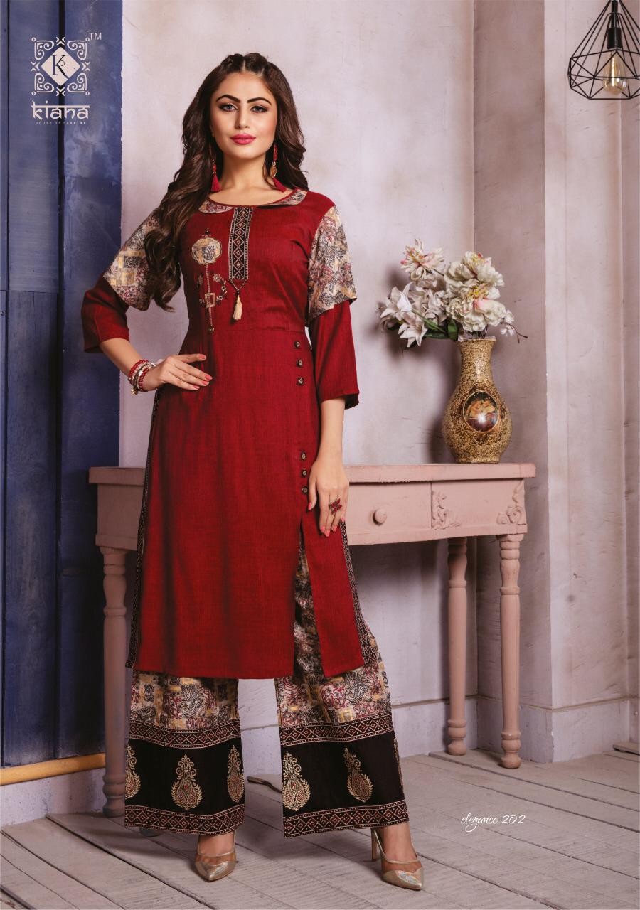 Elegance Vol 2 By Kaina Fashion Designer Kurti Collection