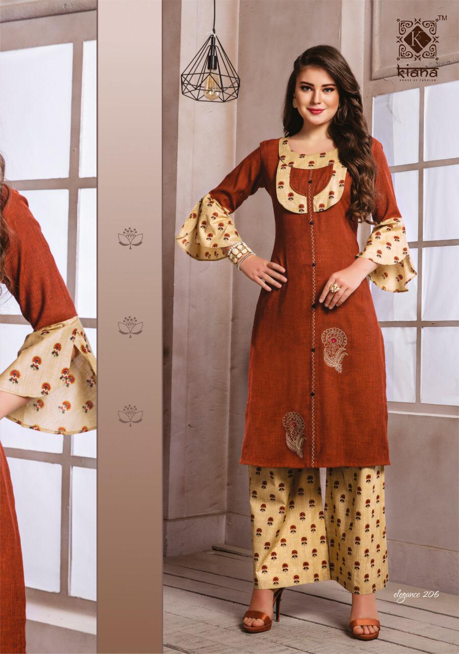 Elegance Vol 2 By Kaina Fashion Designer Kurti Collection