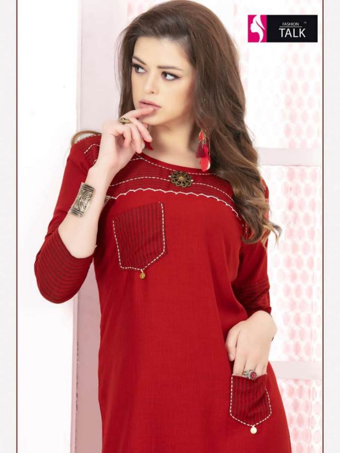 Siyaa By Fashion Talk Causal Wear Designer Kurtis Catalogue