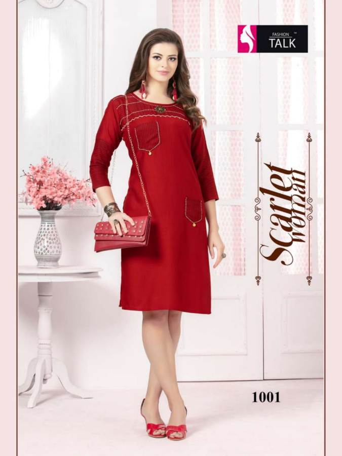 Siyaa By Fashion Talk Causal Wear Designer Kurtis Catalogue