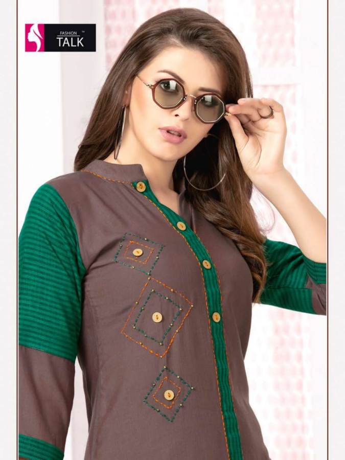 Siyaa By Fashion Talk Causal Wear Designer Kurtis Catalogue