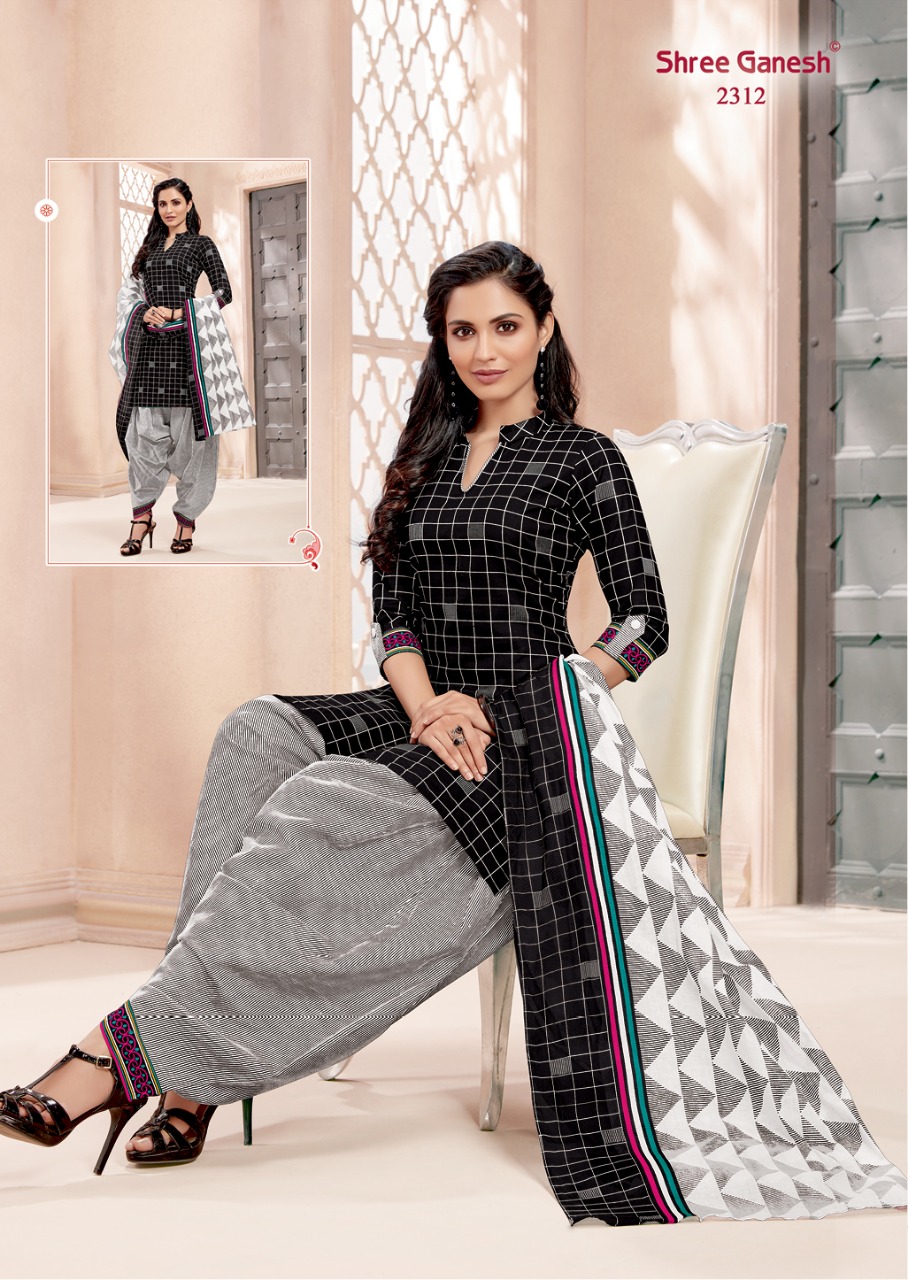 Hansika Vol 3 By Shree Ganesh Patiyala Ready Made Dress Materials Catalogue
