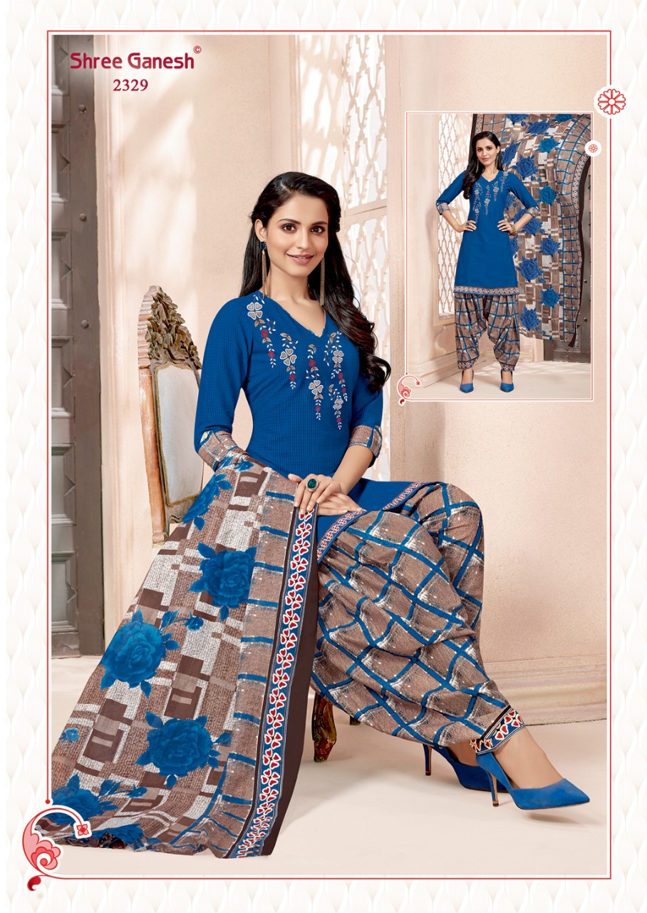 Hansika Vol 3 By Shree Ganesh Patiyala Ready Made Dress Materials Catalogue