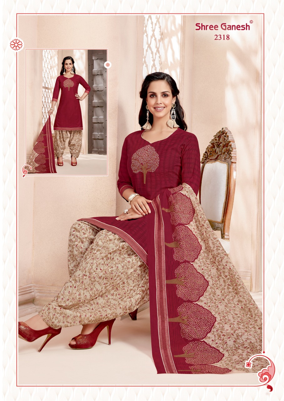 Hansika Vol 3 By Shree Ganesh Patiyala Ready Made Dress Materials Catalogue