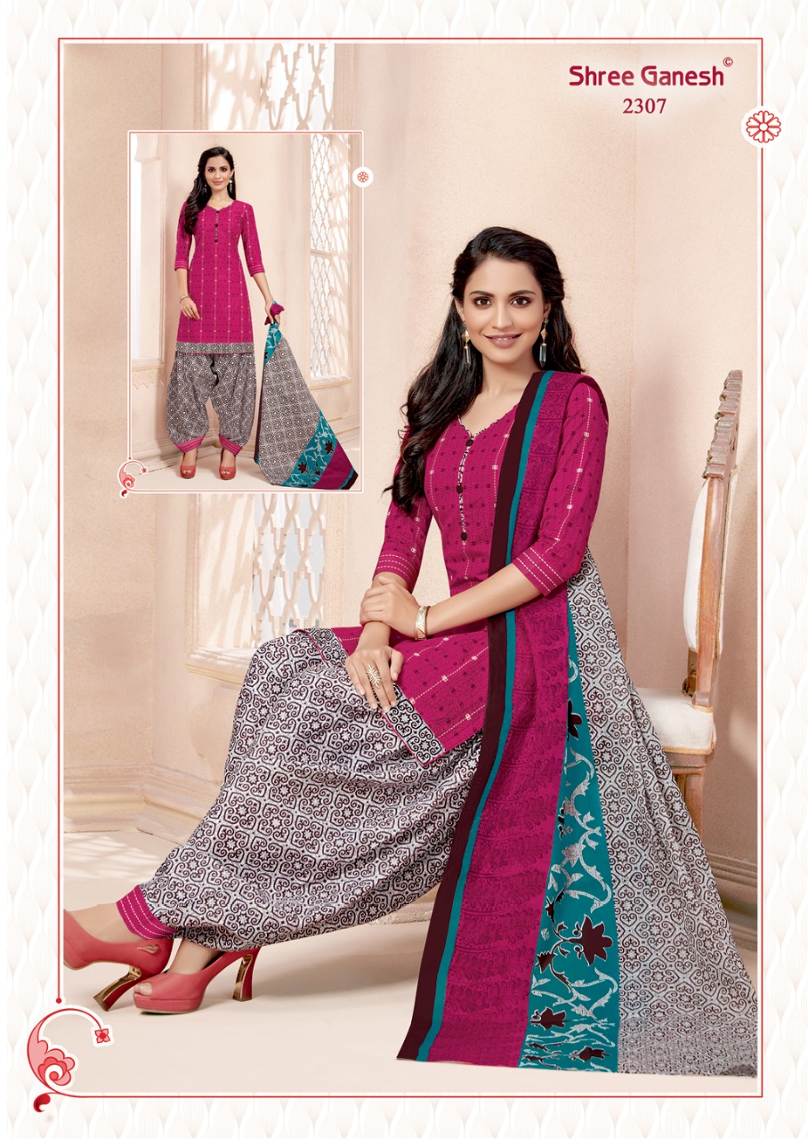 Hansika Vol 3 By Shree Ganesh Patiyala Ready Made Dress Materials Catalogue