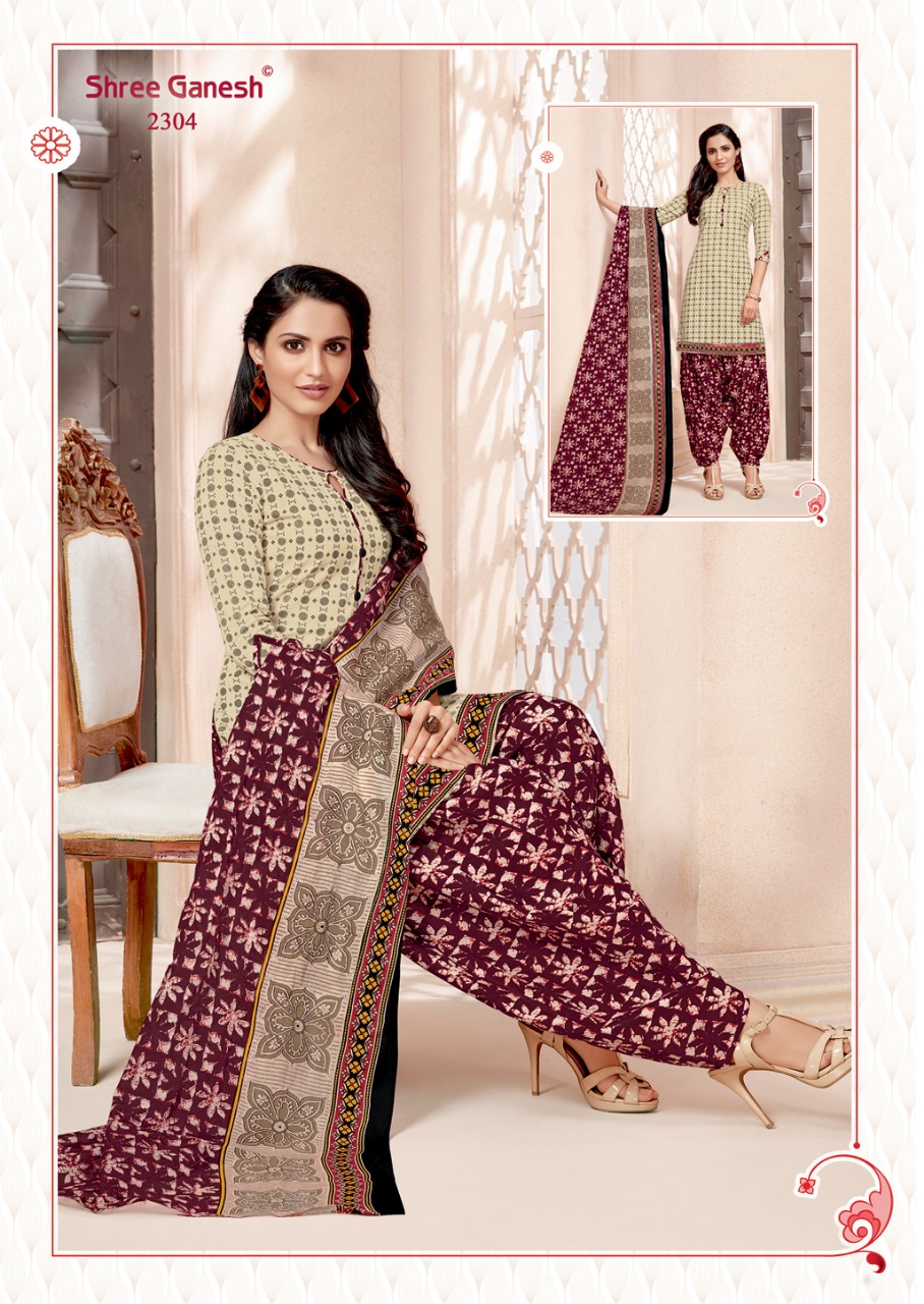 Hansika Vol 3 By Shree Ganesh Patiyala Ready Made Dress Materials Catalogue