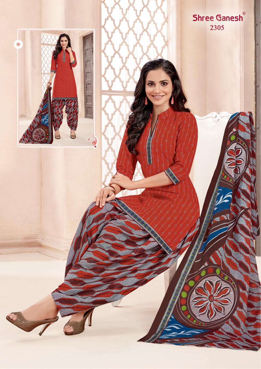 Hansika Vol 3 By Shree Ganesh Patiyala Ready Made Dress Materials Catalogue