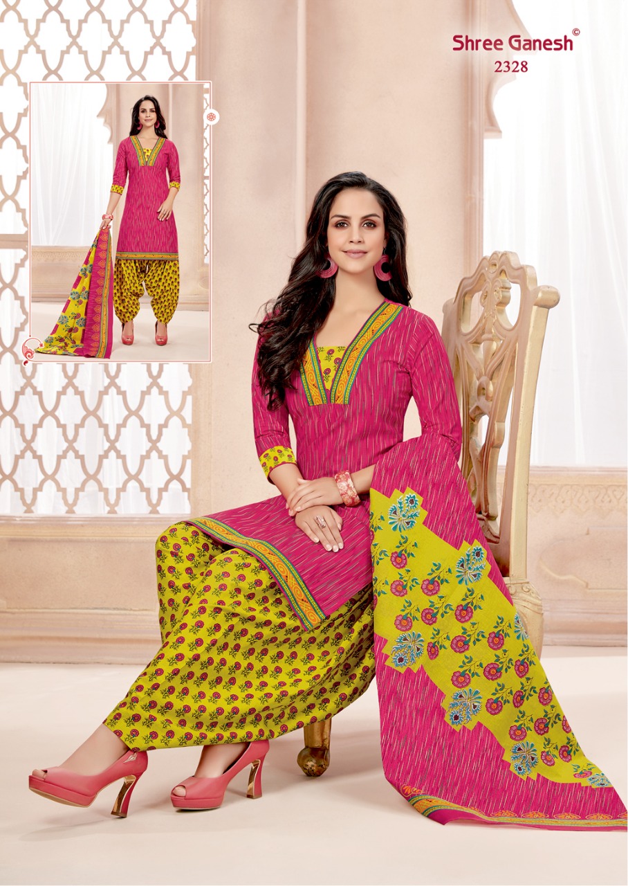 Hansika Vol 3 By Shree Ganesh Patiyala Ready Made Dress Materials Catalogue