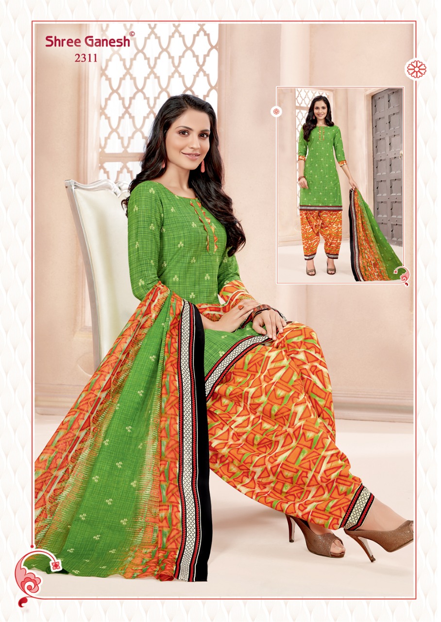 Hansika Vol 3 By Shree Ganesh Patiyala Ready Made Dress Materials Catalogue