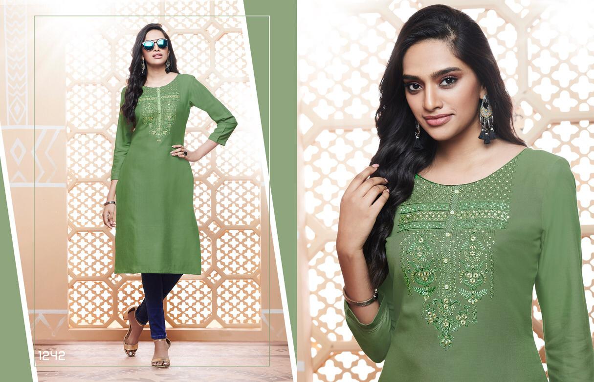 Kajree Fashion By Lily Vol 14 Daily Wear Embroidery Work Kurtis Catalogue