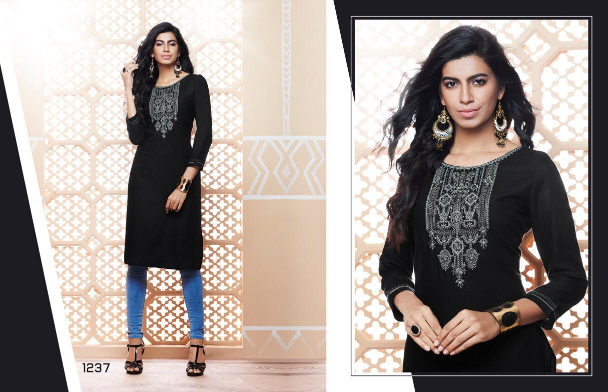Kajree Fashion By Lily Vol 14 Daily Wear Embroidery Work Kurtis Catalogue