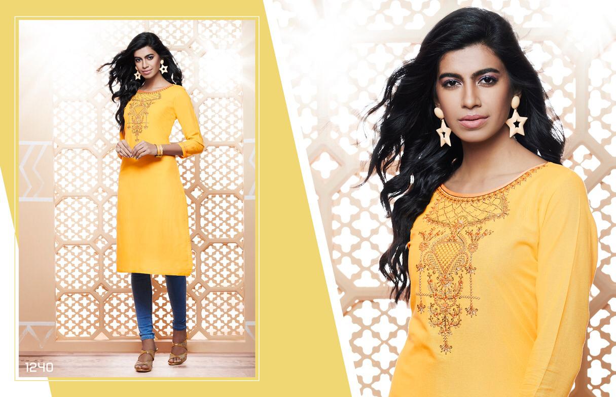 Kajree Fashion By Lily Vol 14 Daily Wear Embroidery Work Kurtis Catalogue