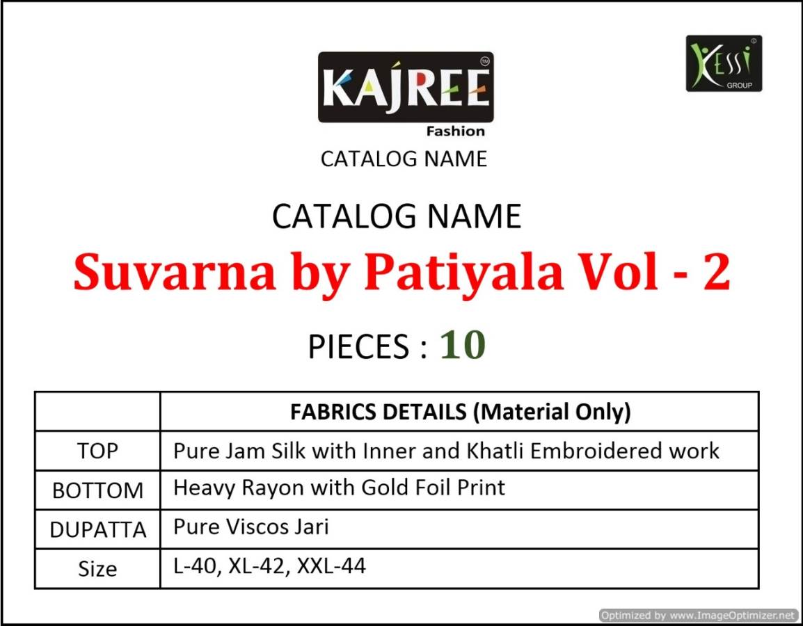 Suvarna Patiyala Vol 2 By Kajree Fashion Punjabi Readymade Dress Materials