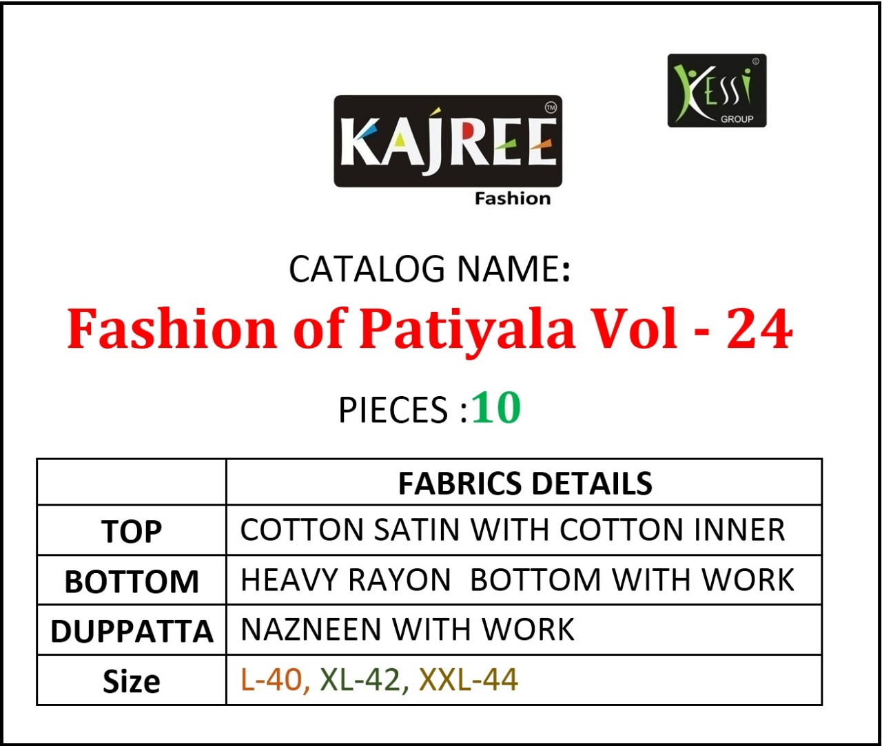 Kajree Fashion By Fashion Of Patiala Vol 24 Punjabi Dress Materials Catalogue