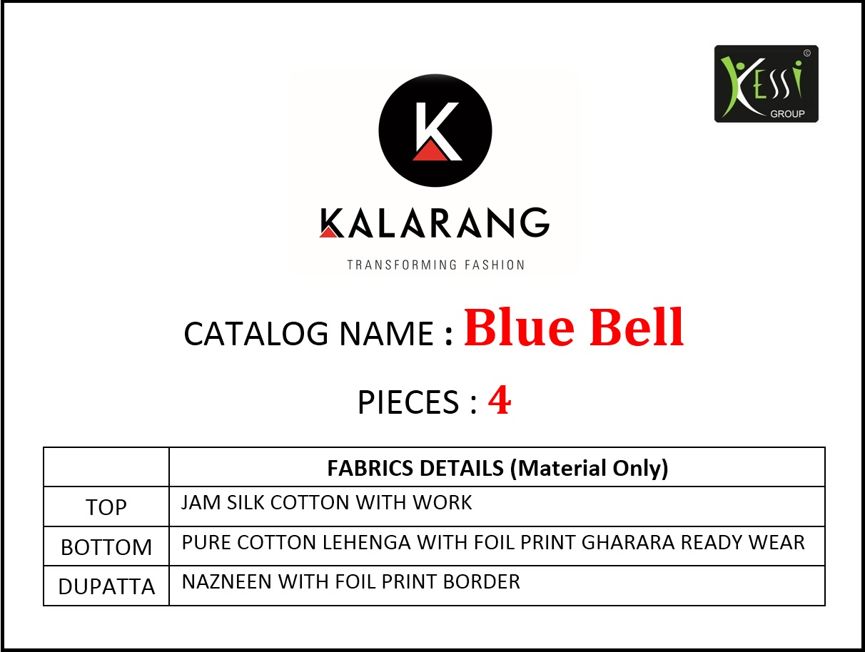 Bluebell By Kalarang Creations Lehenga Salwar Suit Catalogue