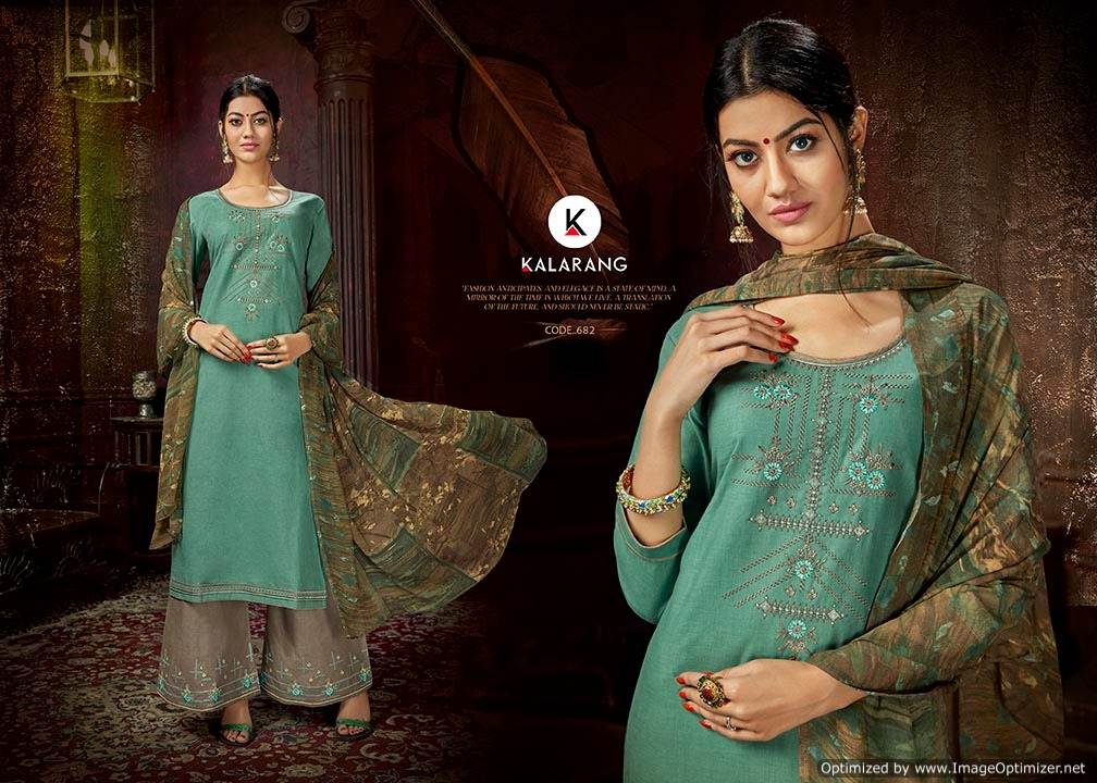 Sun Drop Kalarang Designer Dress Materials Catalogue