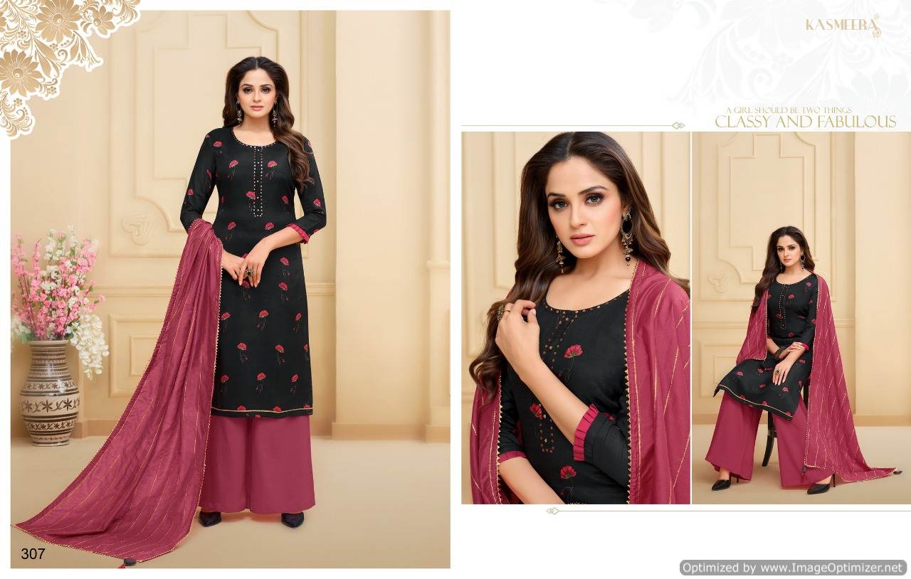 Afeem Vol 3 By Kasmeera Designer Dress Materials Catalogue