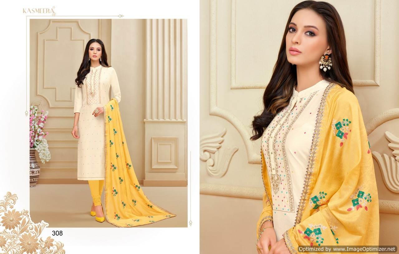 Afeem Vol 3 By Kasmeera Designer Dress Materials Catalogue
