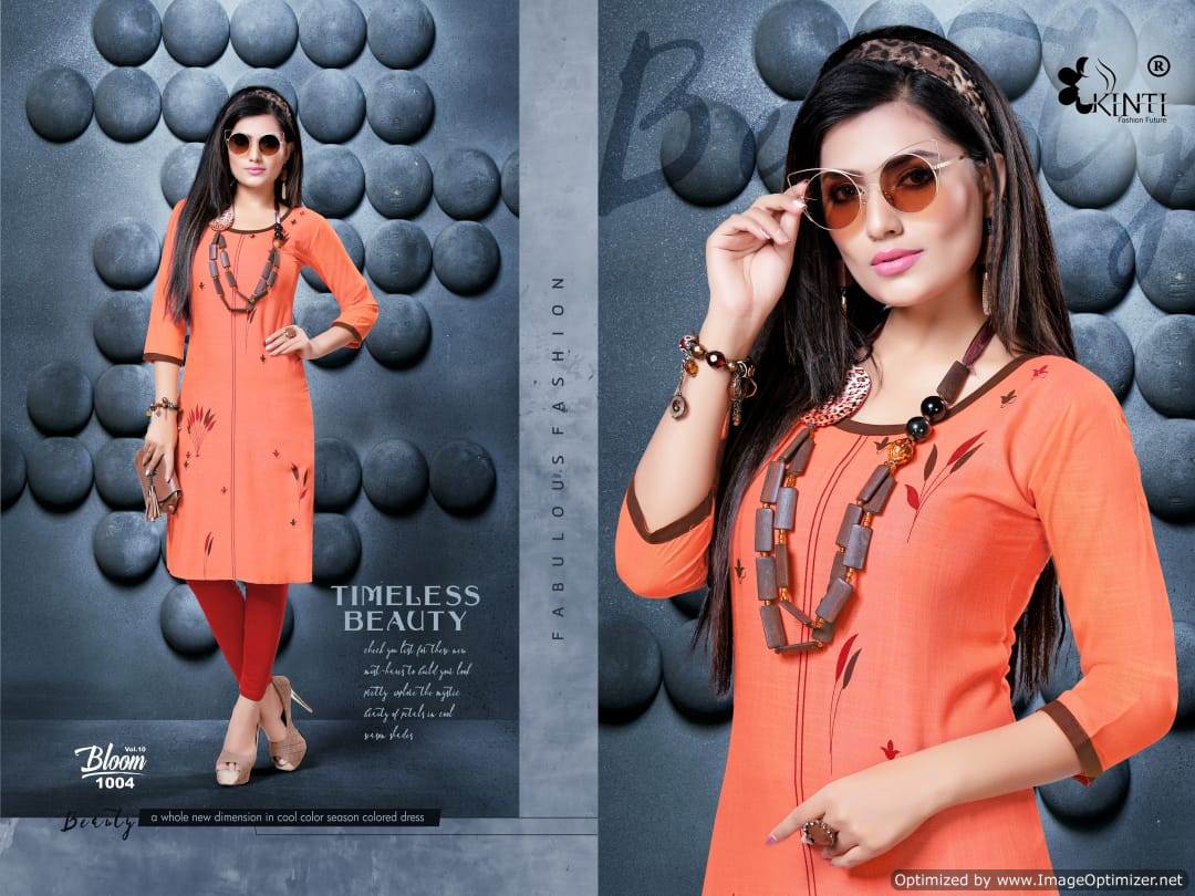 Bloom Vol 10 Kinti  Designer  Kurti Catalogue