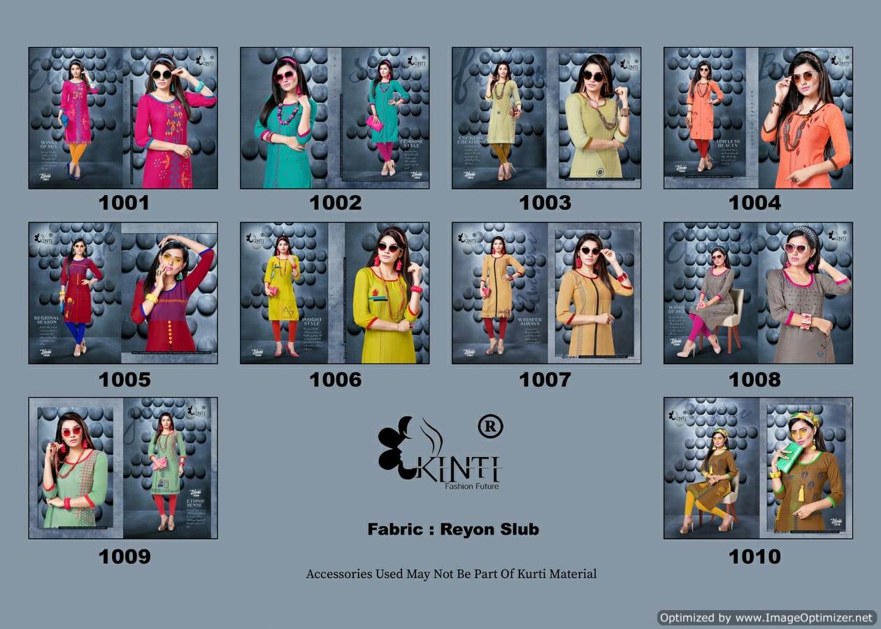 Bloom Vol 10 Kinti  Designer  Kurti Catalogue