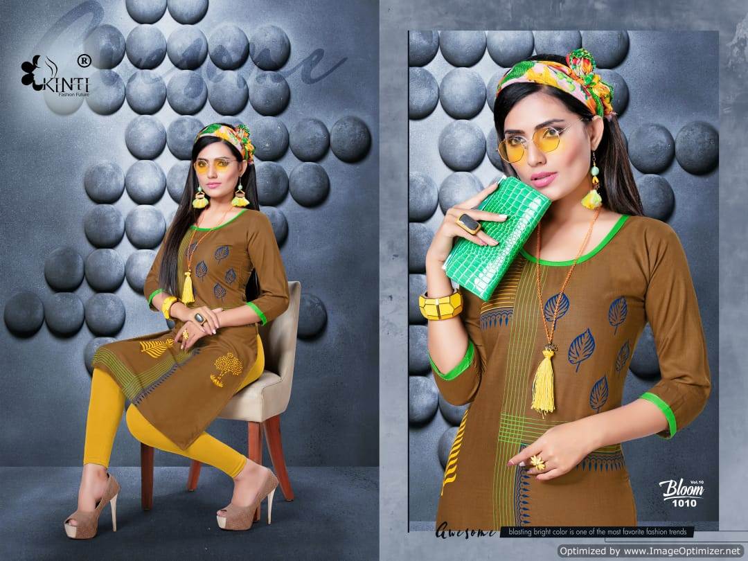 Bloom Vol 10 Kinti  Designer  Kurti Catalogue